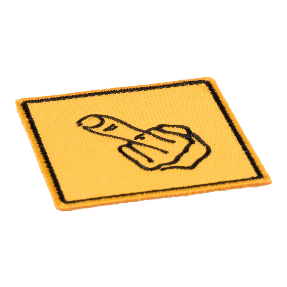 Middle Finger Street Sign Patch, Middle Finger Patches — detail view 1