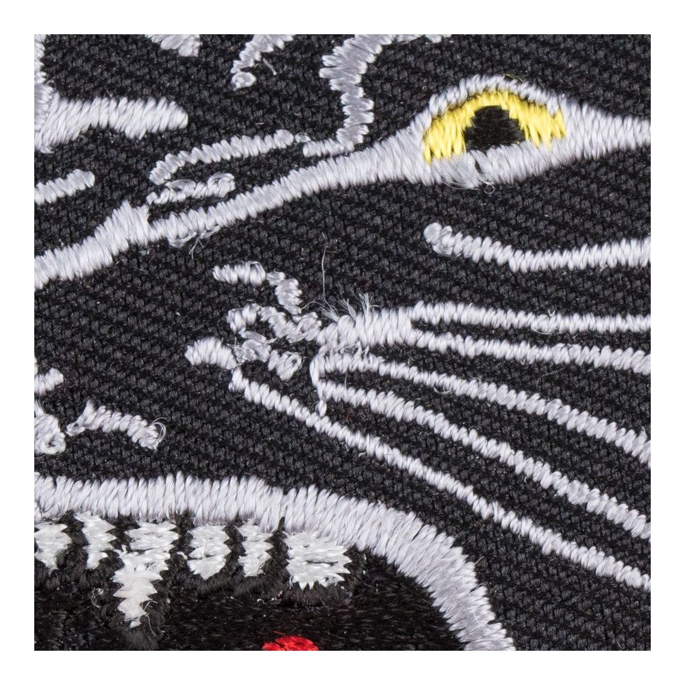 Black Panther Head Patch, Wild Animal Patches — detail view 2