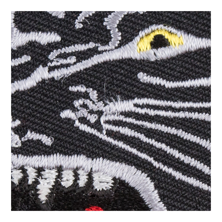 Black Panther Head Patch, Wild Animal Patches — detail view 2