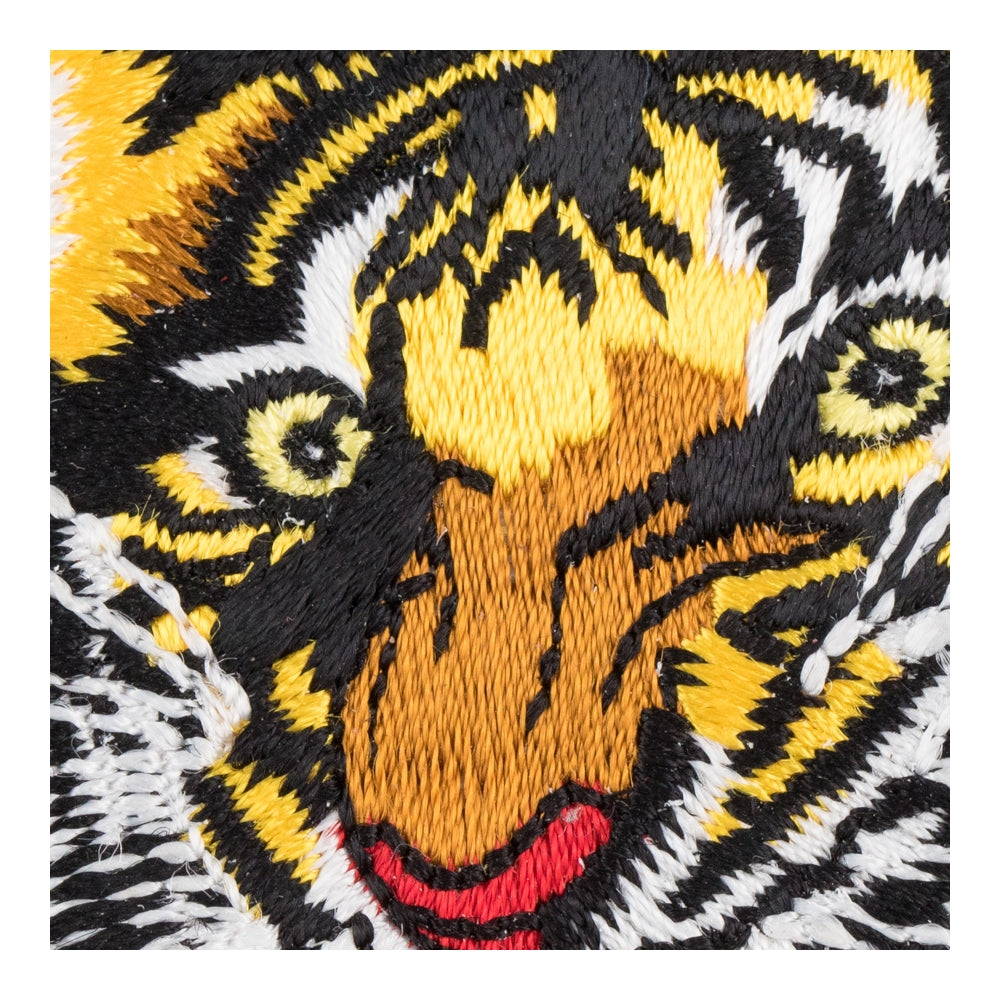 Yellow Tiger Head Patch, Bengal Tiger Patches — detail view 2