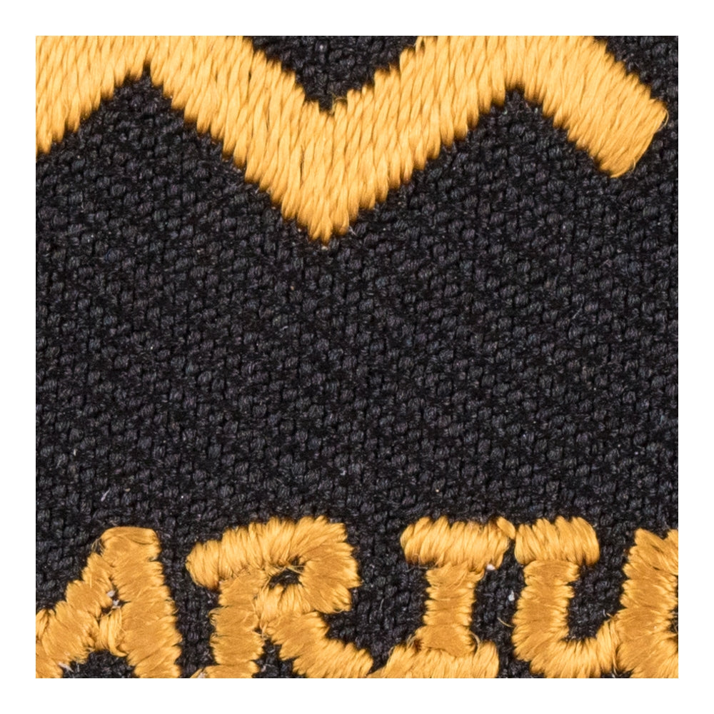 Zodiac Sign Aquarius Black &amp; Gold Patch, Zodiac Patches — detail view 2