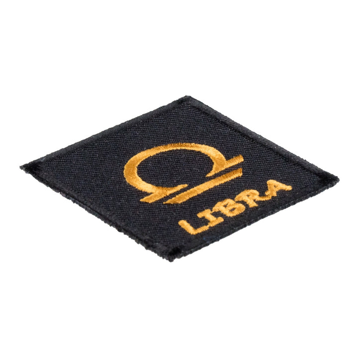 Zodiac Sign Libra Black &amp; Gold Patch, Zodiac Patches — detail view 1