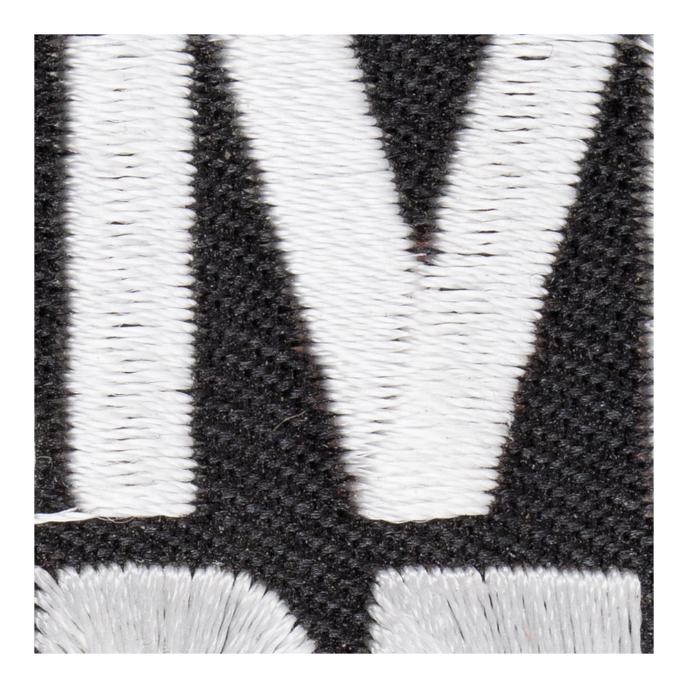 Live Free or Die Black &amp; White Patch, Patriotic Patches — detail view 2