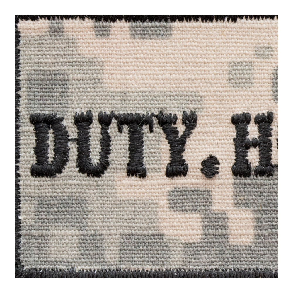 Duty Honor Country Camouflage Patch, Military Patches — detail view 2