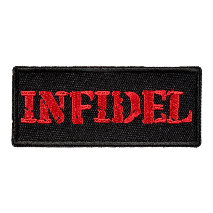 Infidel Red &amp; Black Patch, Military &amp; Patriotic Patches — product image