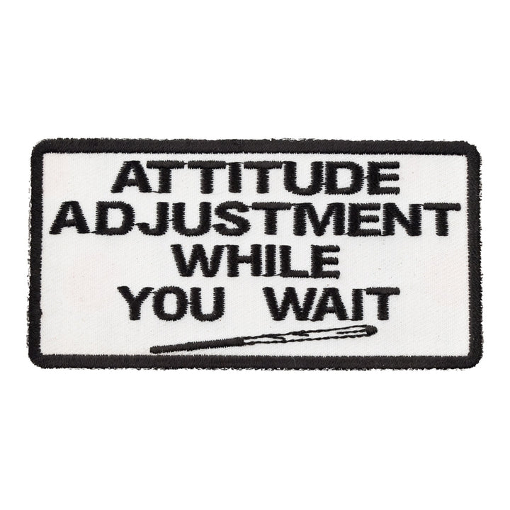 Attitude Adjustments Patch, Funny Sayings Patches — product image