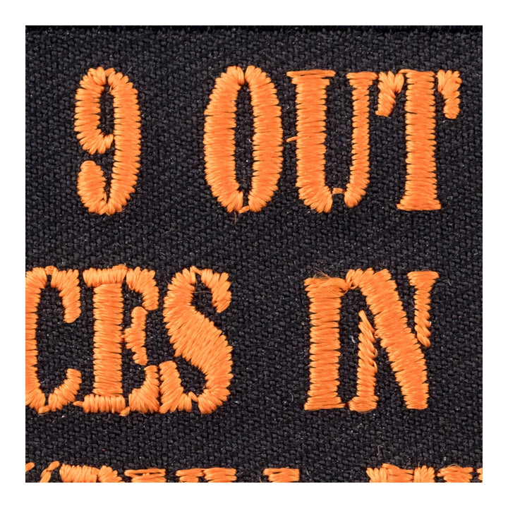 9 Out of 10 Voices In My Head Patch, Funny Patches — detail view 1