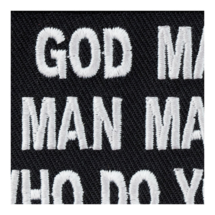 God Made Pot Man Made Beer Patch, Funny Patches — detail view 2