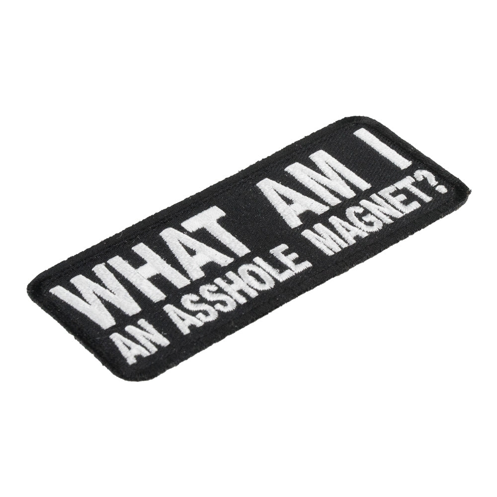 What Am I An Asshole Magnet Patch, Funny Patches — detail view 1