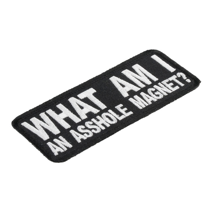 What Am I An Asshole Magnet Patch, Funny Patches — detail view 1
