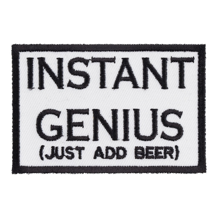 Instant Genius Just Add Beer Patch, Funny Beer Patches — product image