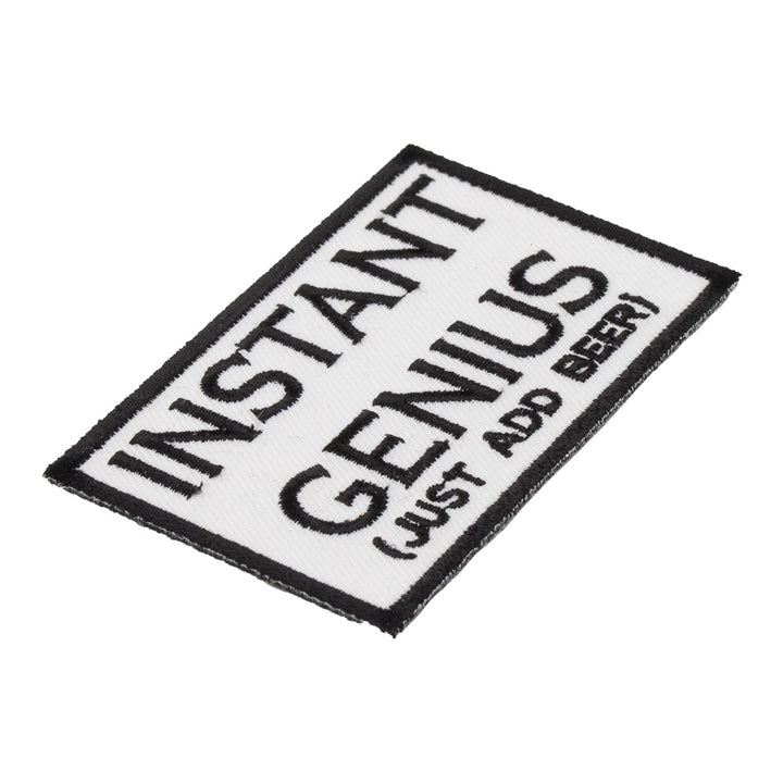 Instant Genius Just Add Beer Patch, Funny Beer Patches — detail view 2