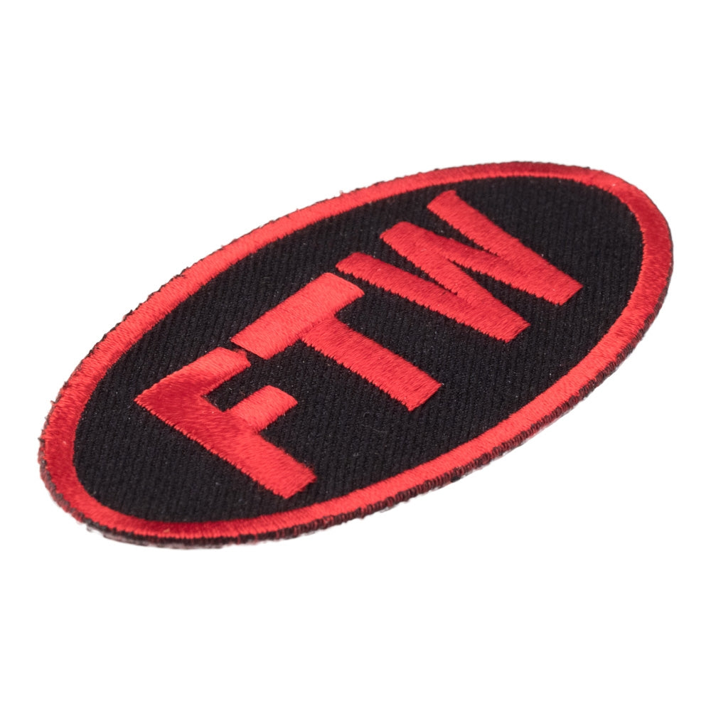 FTW Red &amp; Black Oval Patch, Vulgar Patches — detail view 2