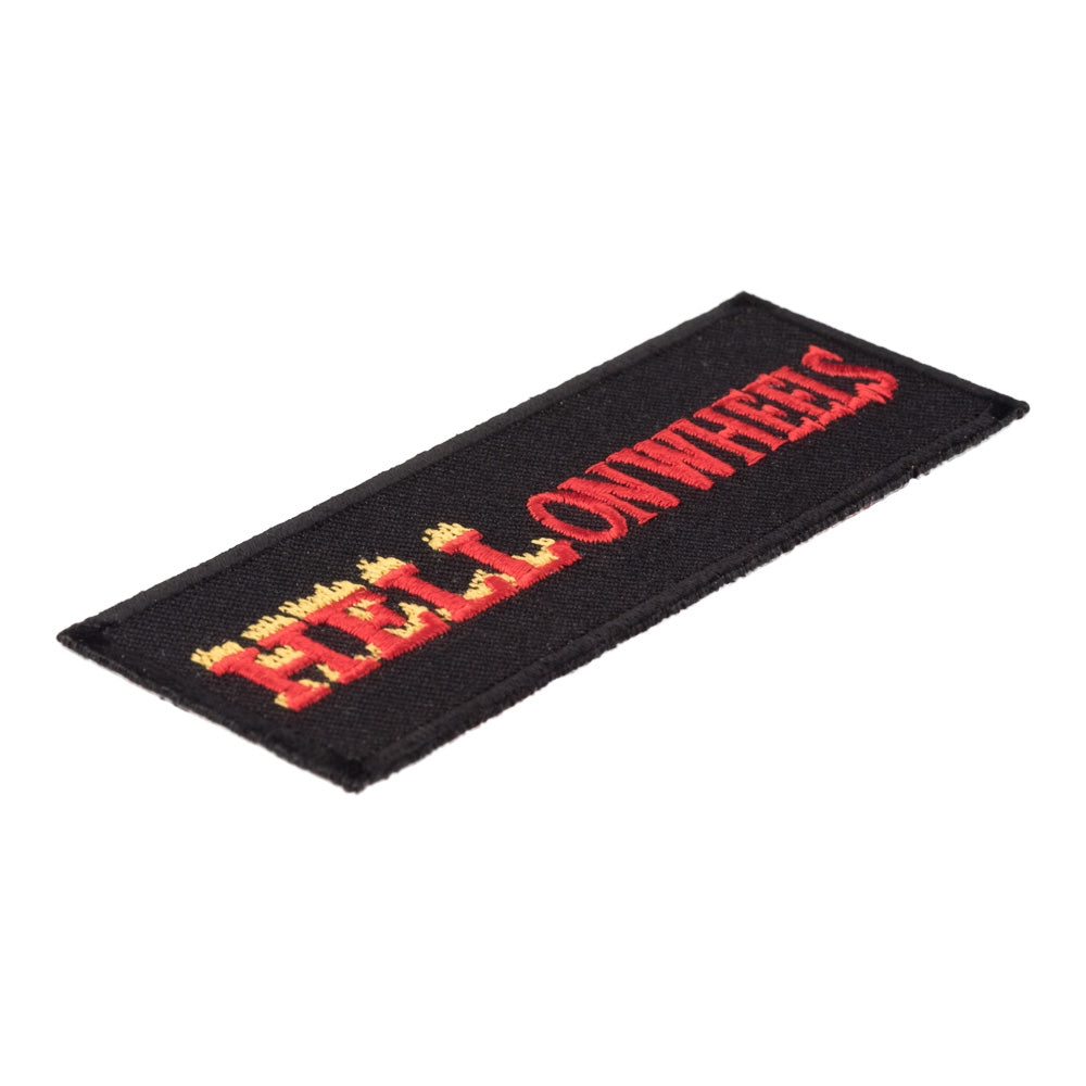 Hell On Wheels Flames Patch, Biker Patches — detail view 1