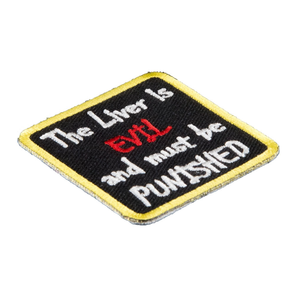 The Liver Is Evil Must Be Punished Patch, Funny Patches — detail view 1