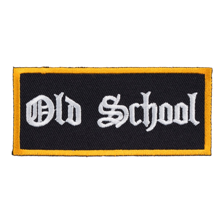 Old School Black &amp; White Patch, Biker Patches — product image