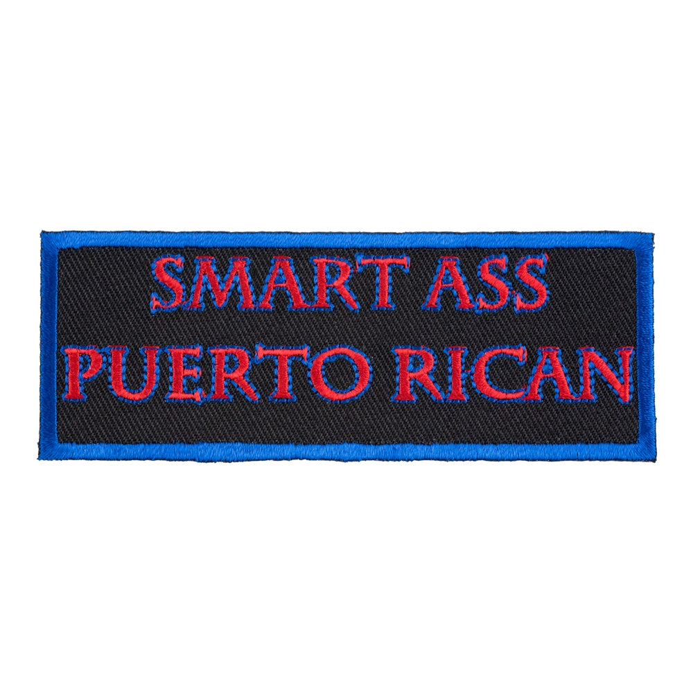Smart Ass Puerto Rican Patch, Puerto Rico Flag Patches — product image