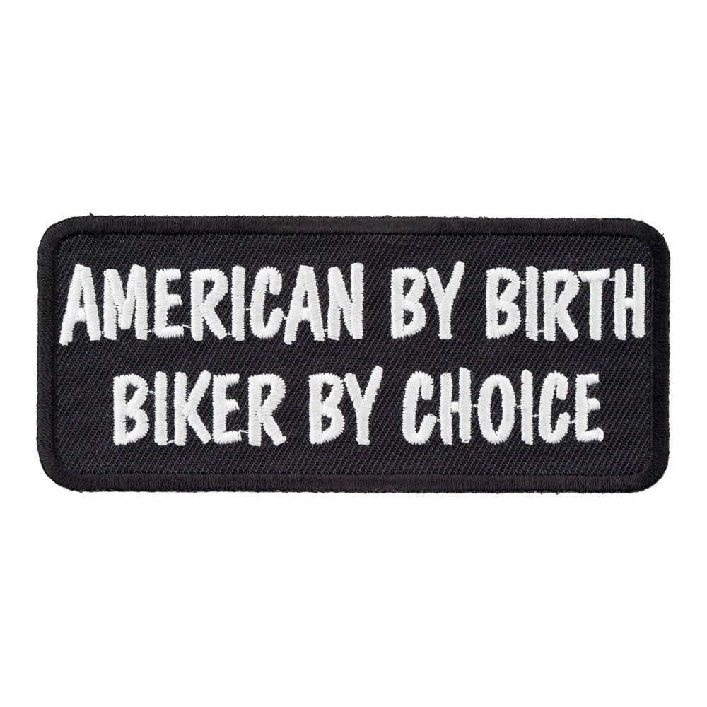 American By Birth Biker By Choice Patch, Biker Patches — product image