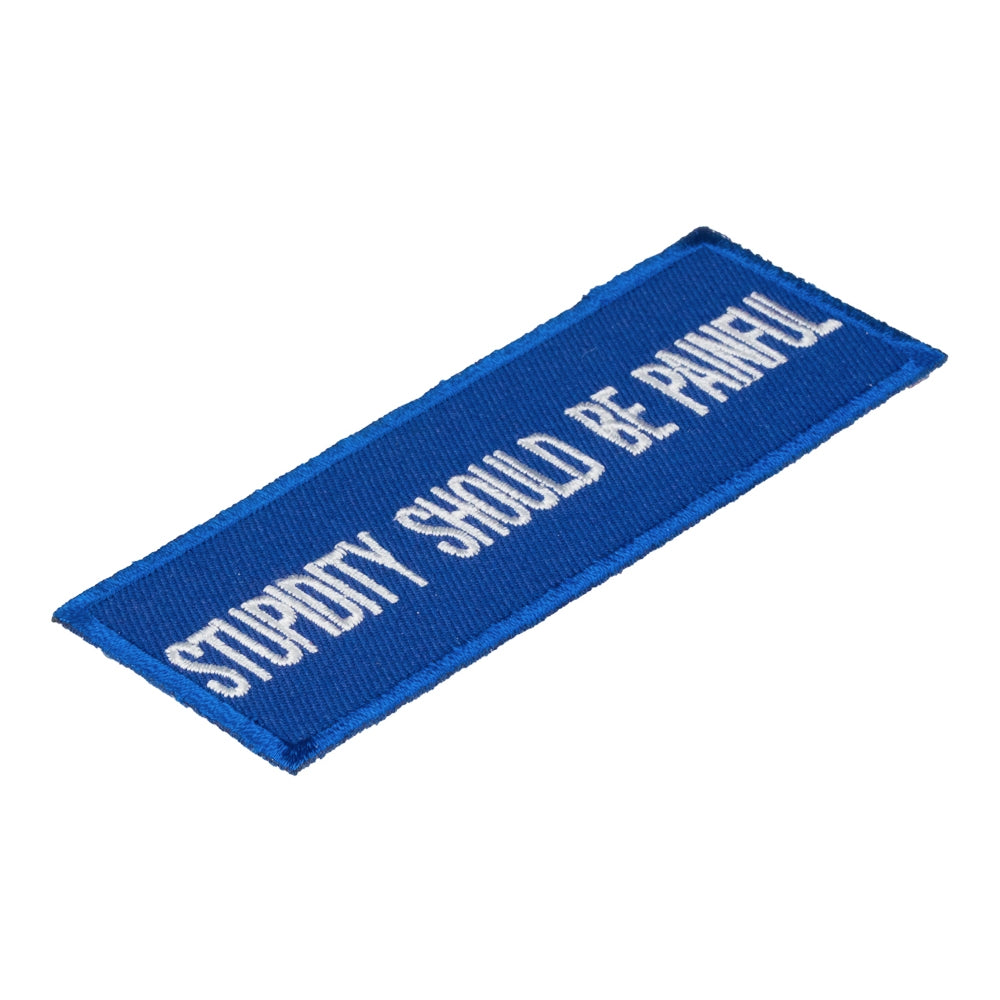 Stupidity Should Be Painful Patch, Funny Patches — detail view 1