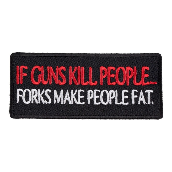 If Guns Kill People Forks Patch, 2nd Amendment Patches — product image