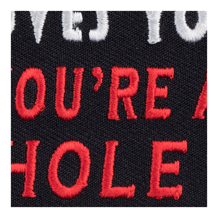 Jesus Loves You Asshole Patch, Funny Christian Patches — detail view 2