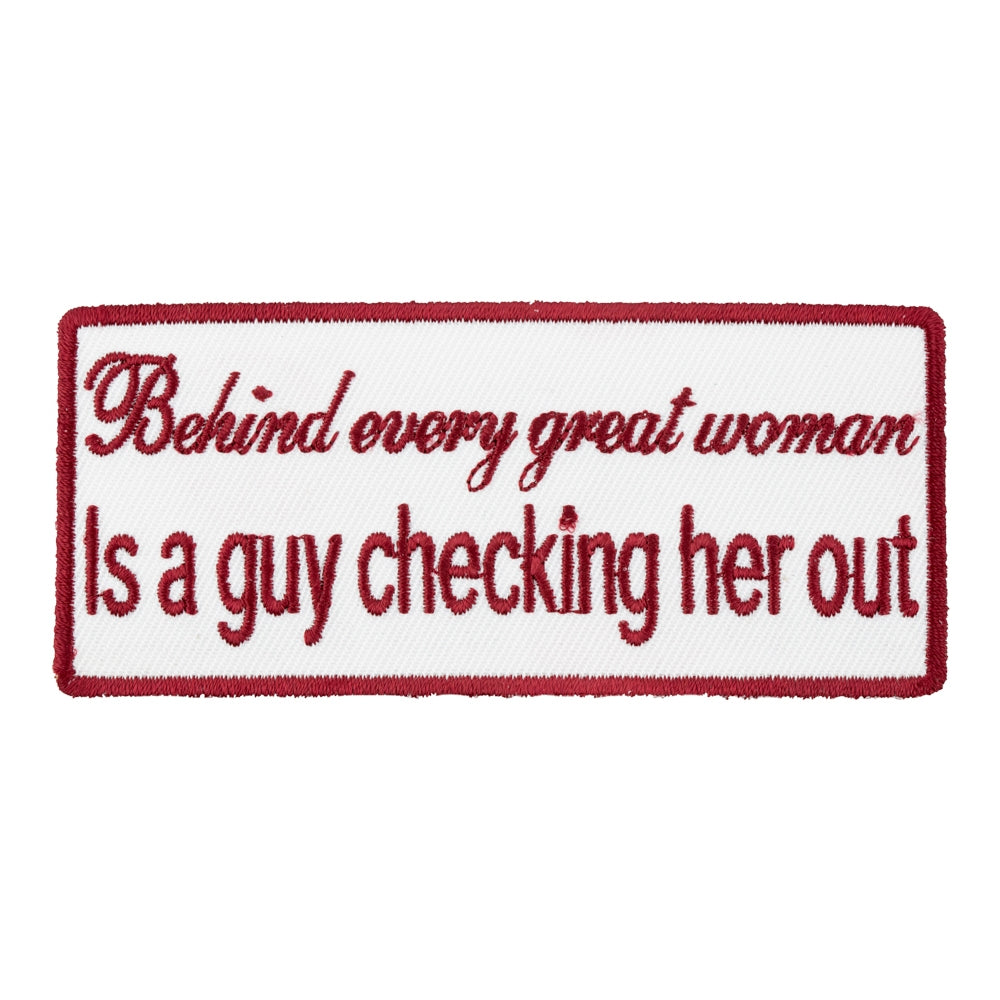 Behind Every Great Woman Is A Guy Patch, Funny Patches — product image