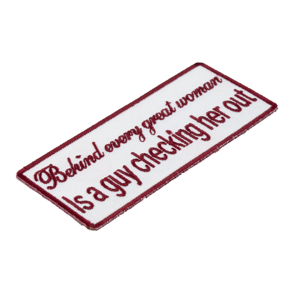 Behind Every Great Woman Is A Guy Patch, Funny Patches — detail view 1
