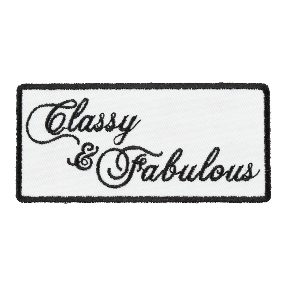Classy &amp; Fabulous Patch, Ladies Biker Patches — product image