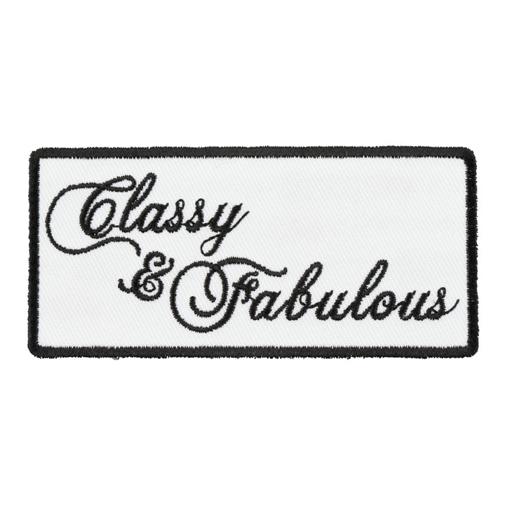 Classy &amp; Fabulous Patch, Ladies Biker Patches — product image