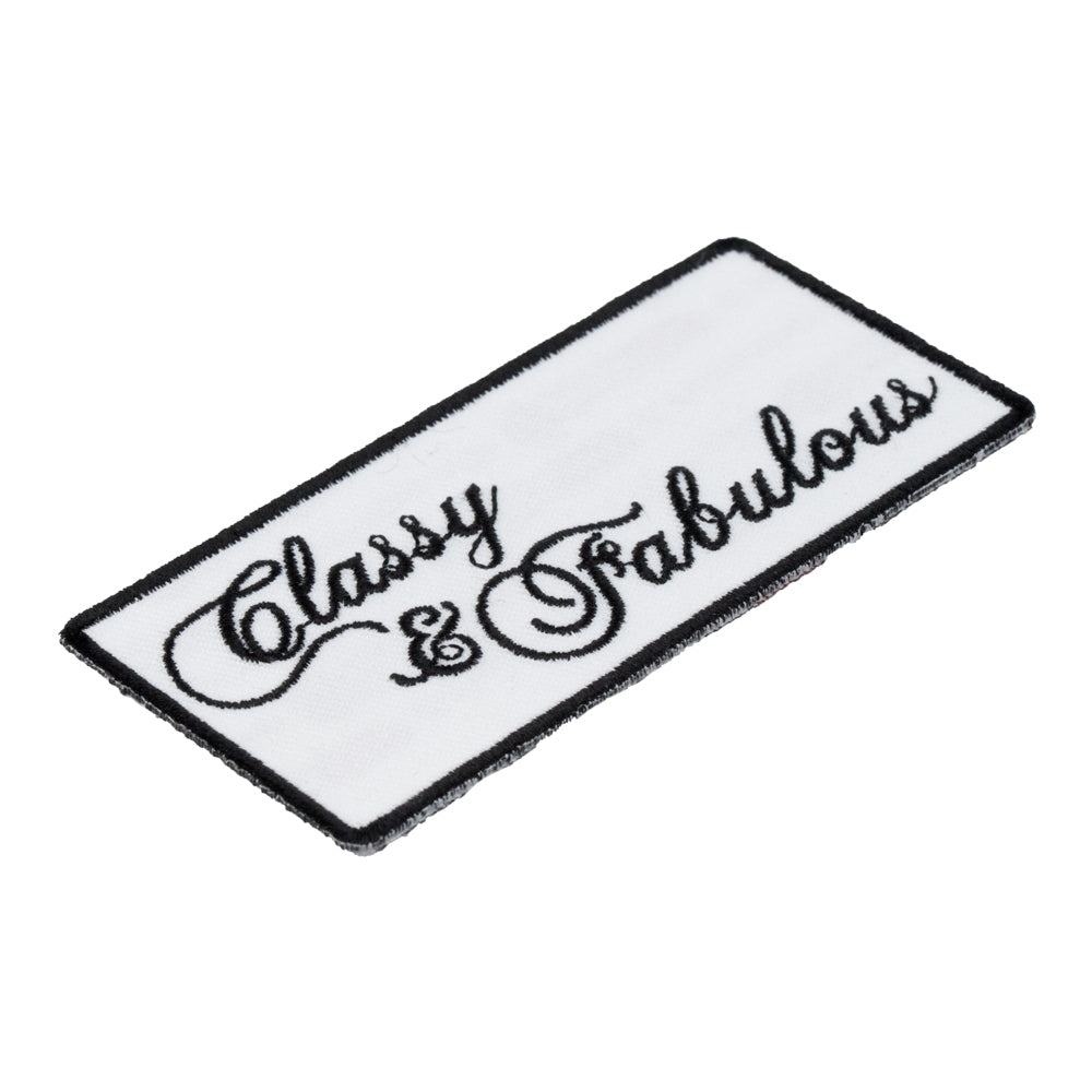 Classy & Fabulous Patch, Ladies Biker Patches — detail view 1