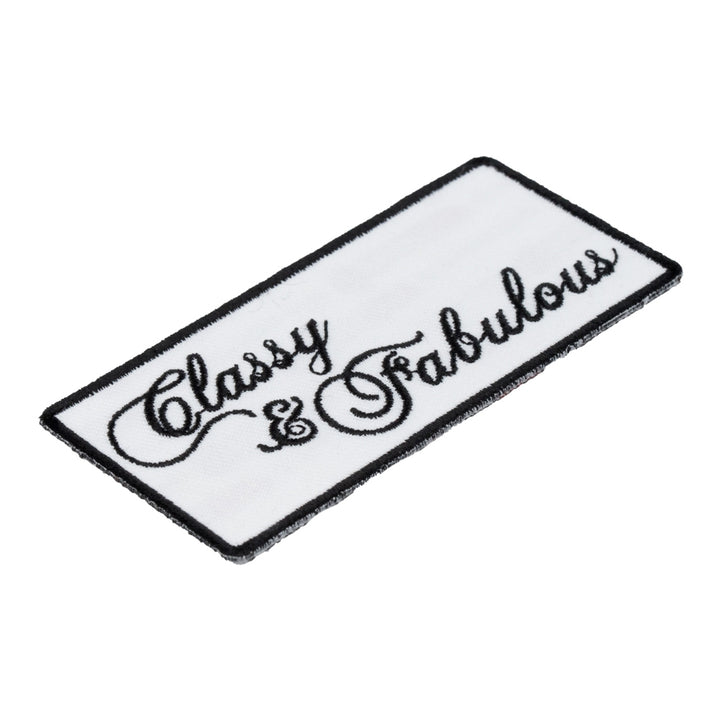 Classy &amp; Fabulous Patch, Ladies Biker Patches — detail view 1