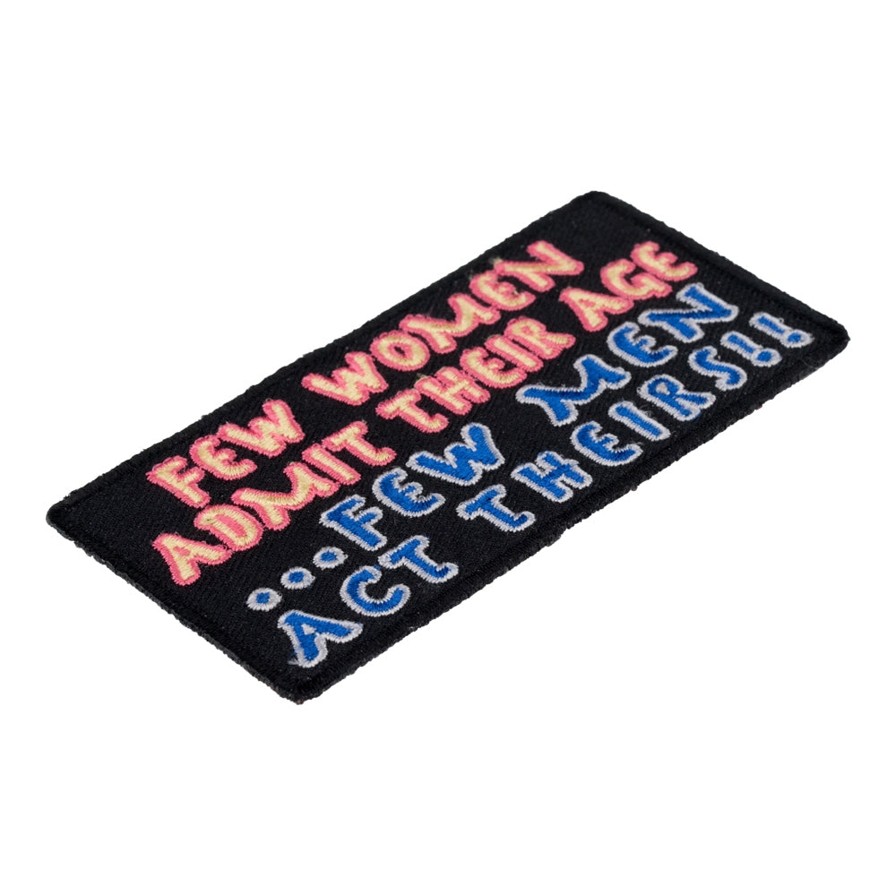Few Women Admit Their Age, Funny Ladies Patches — detail view 1
