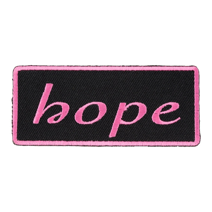 Hope Pink &amp; Black Patch, Inspirational Ladies Patches — product image