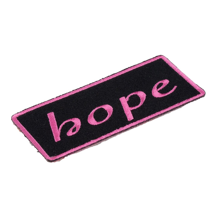Hope Pink &amp; Black Patch, Inspirational Ladies Patches — detail view 2