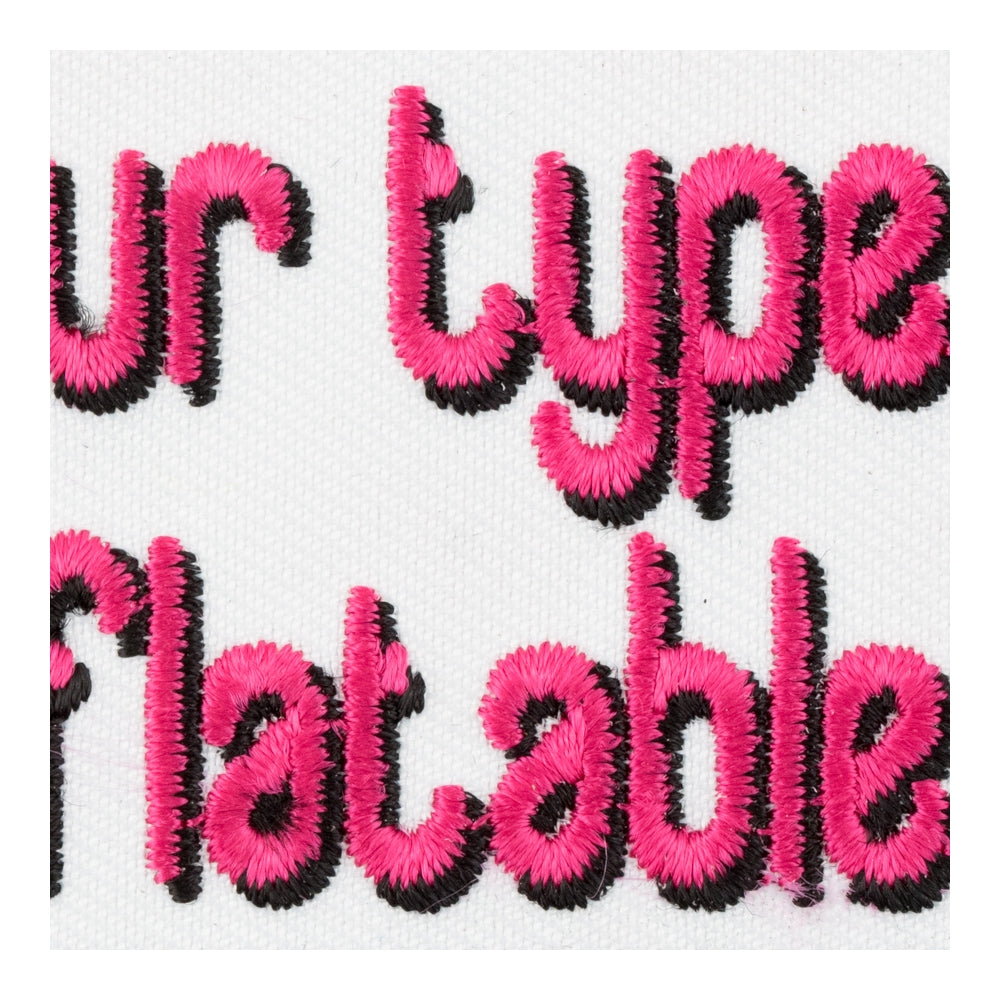 Not Your Type Not Inflatable Patch, Funny Ladies Patches — detail view 2