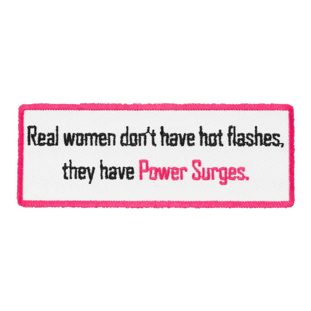 Real Women Have Power Surges Patch, Ladies Patches — product image