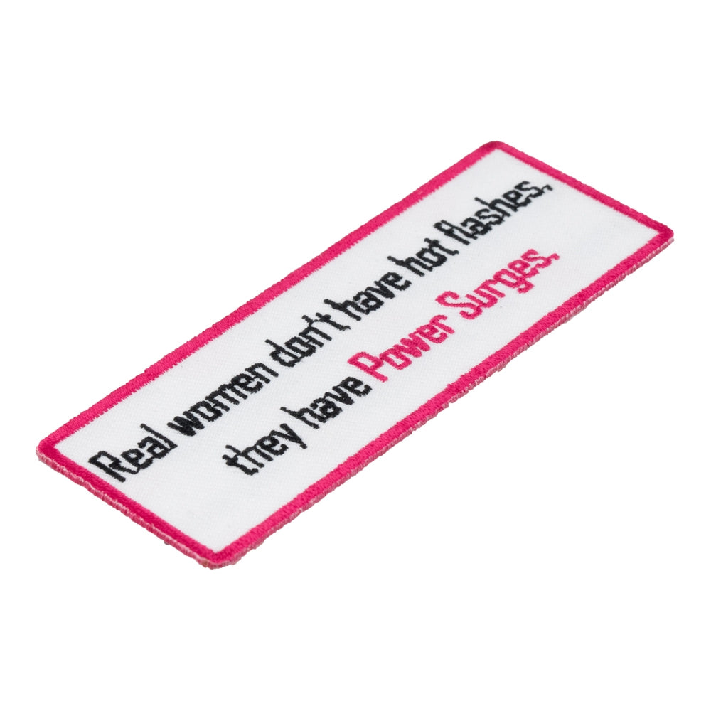 Real Women Have Power Surges Patch, Ladies Patches — detail view 1