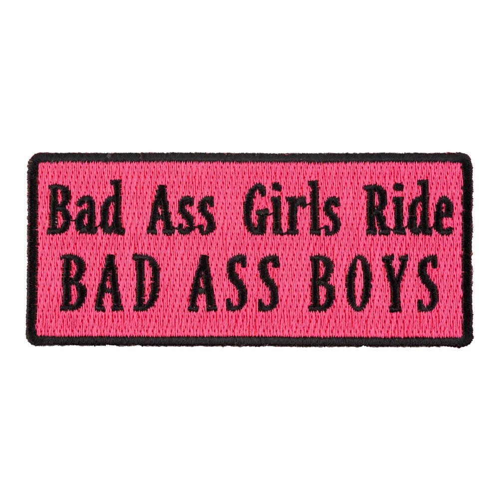Bad Ass Girls Ride Bad Ass Boys Patch, Ladies Patches — product image