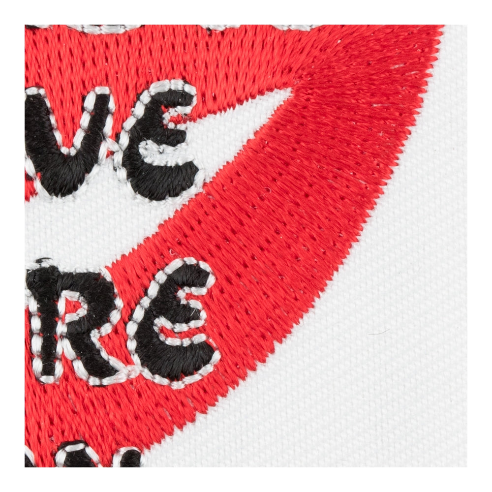 Blondes Have More Fun Red Lips Patch, Ladies Patches — detail view 2