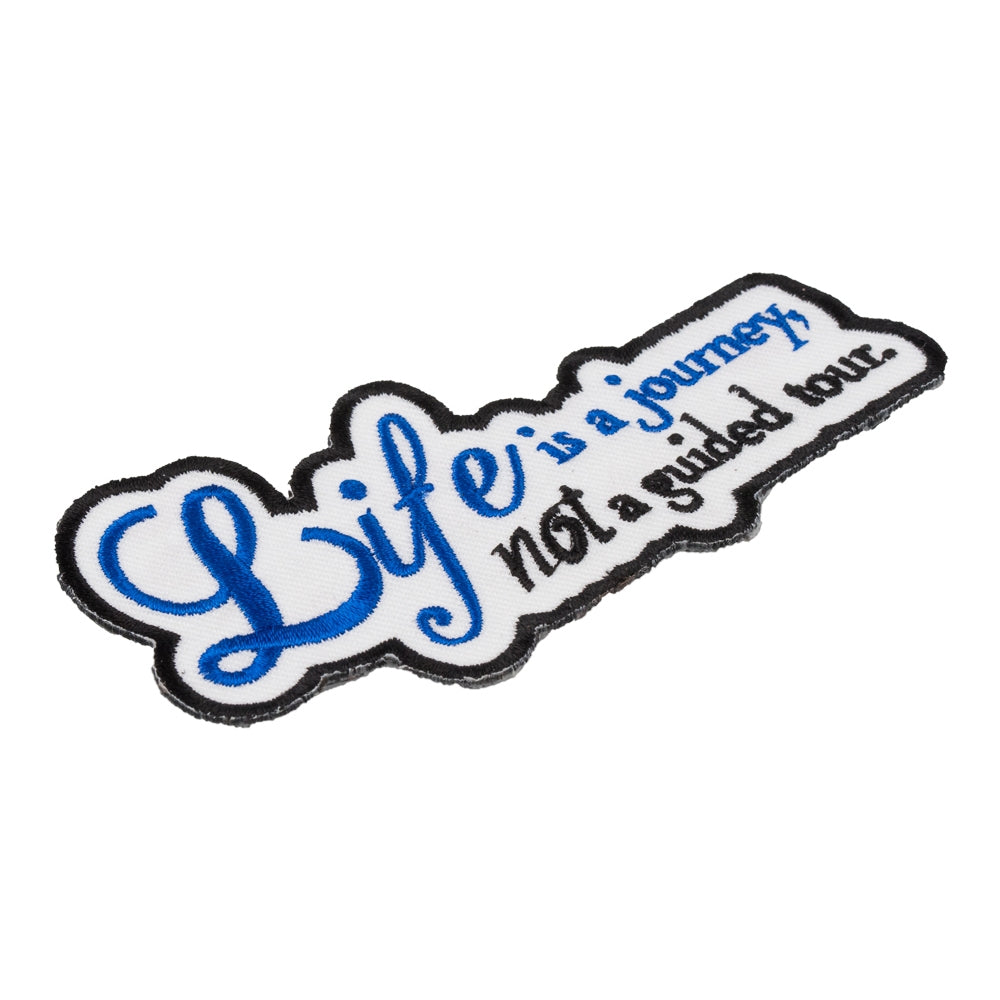 Life Is A Journey, Not A Tour Patch, Inspirational Patches — detail view 2