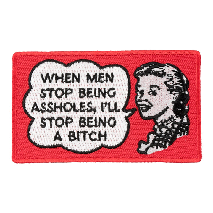 When Men Stop Being Assholes Patch, Ladies Patches — product image