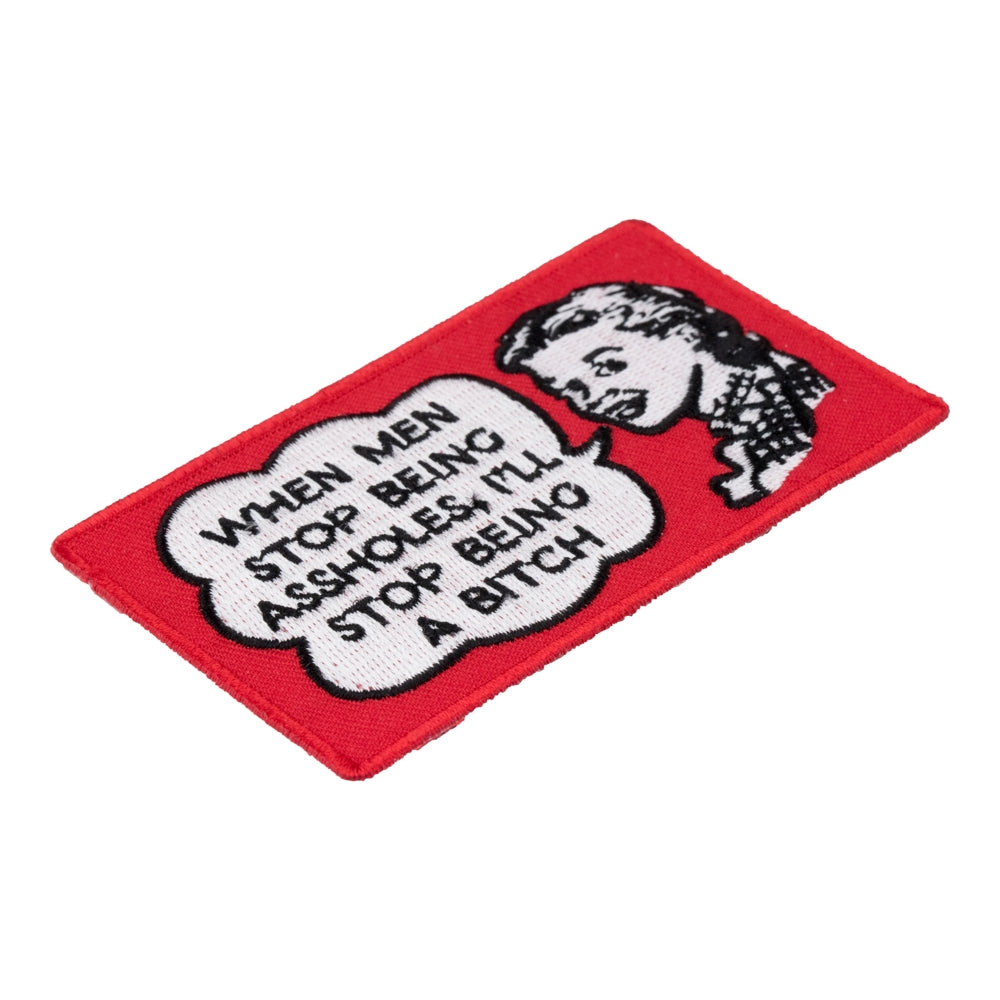 When Men Stop Being Assholes Patch, Ladies Patches — detail view 1