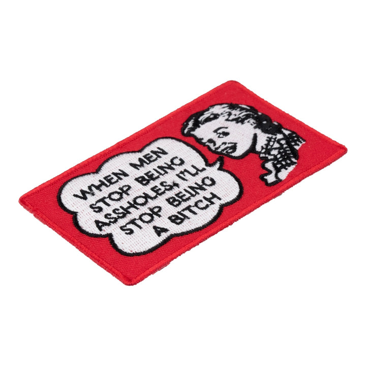 When Men Stop Being Assholes Patch, Ladies Patches — detail view 1