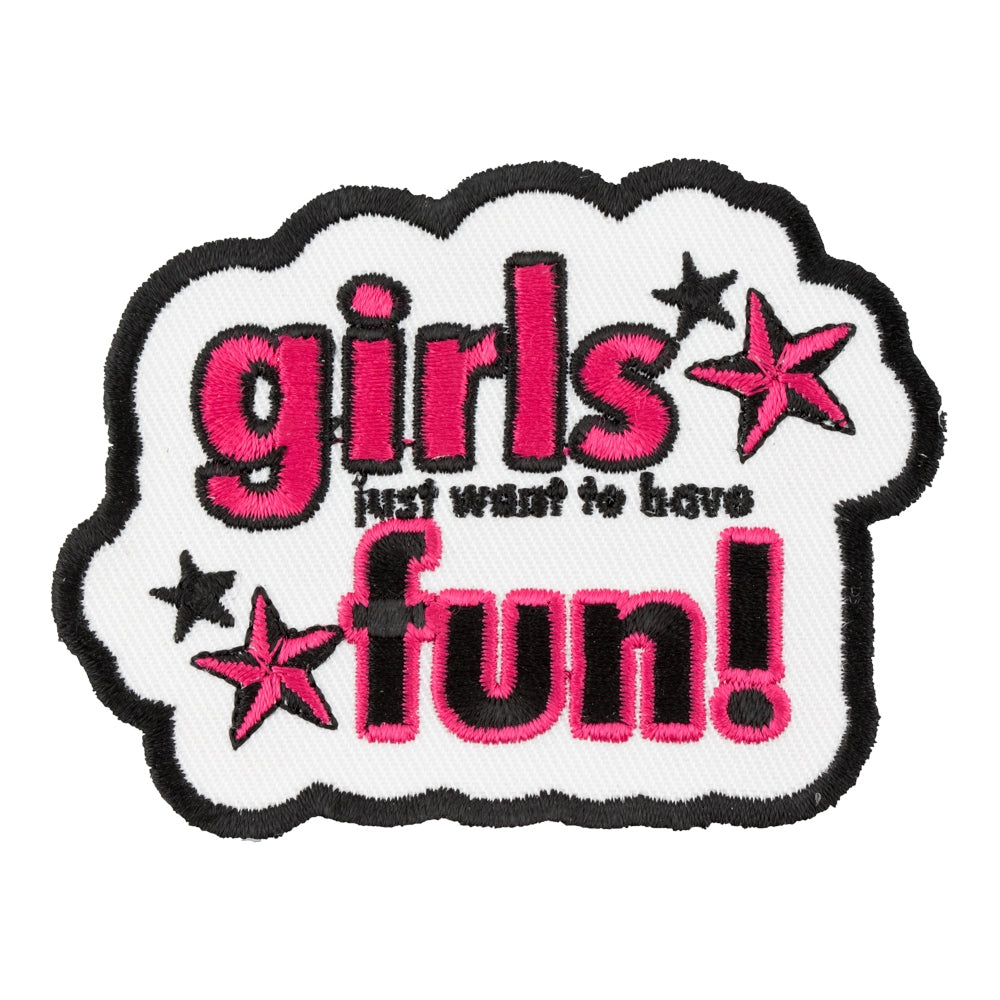 Girls Just Wanna Have Fun Patch, Ladies Patches — product image