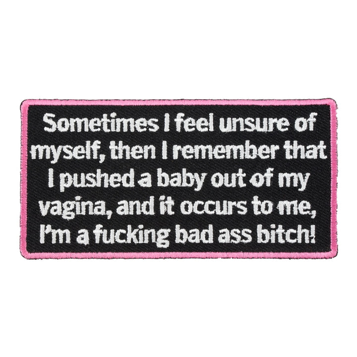Sometimes I Feel Unsure of Myself Patch, Funny Patches — product image