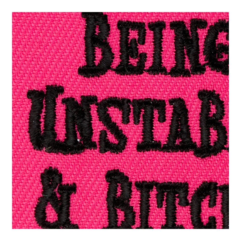 Being Unstable &amp; Bitchy Patch, Funny Ladies Patches — detail view 2