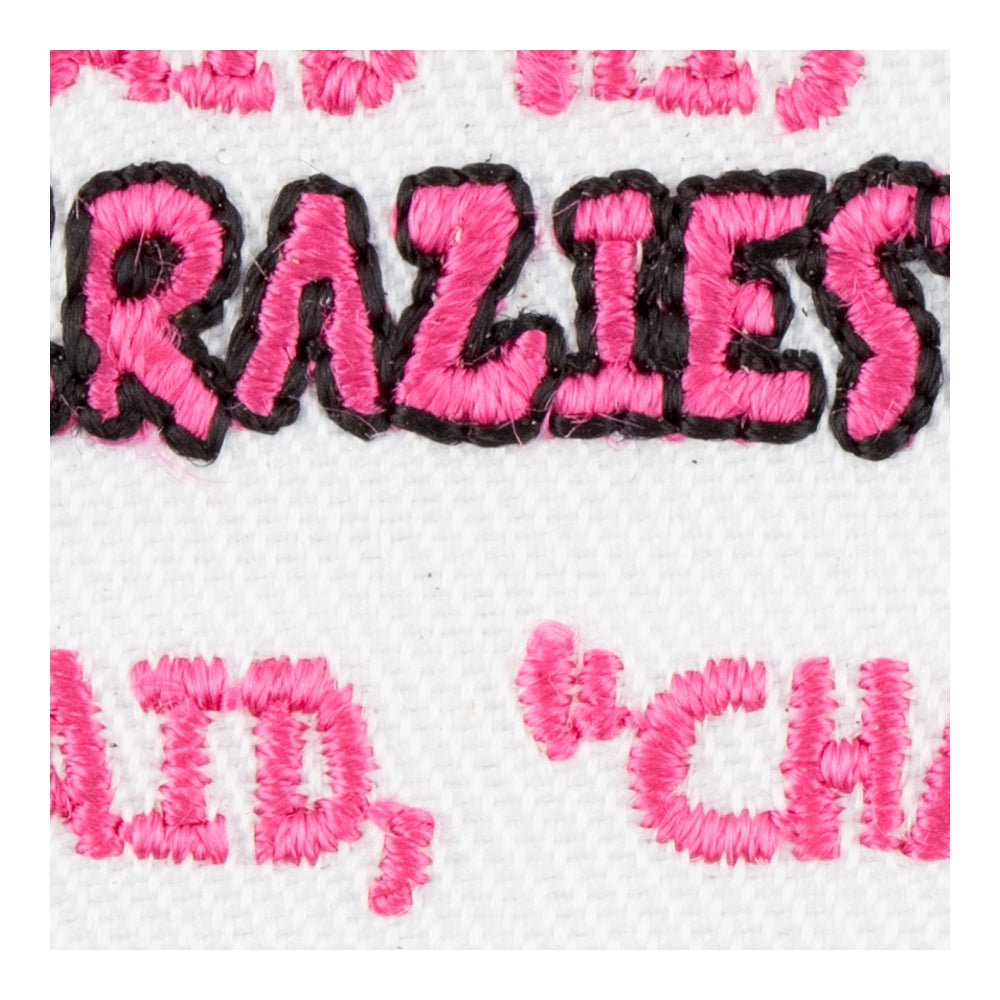 Craziest Bitch..Challenge Accepted Patch, Funny Ladies Patches — detail view 2