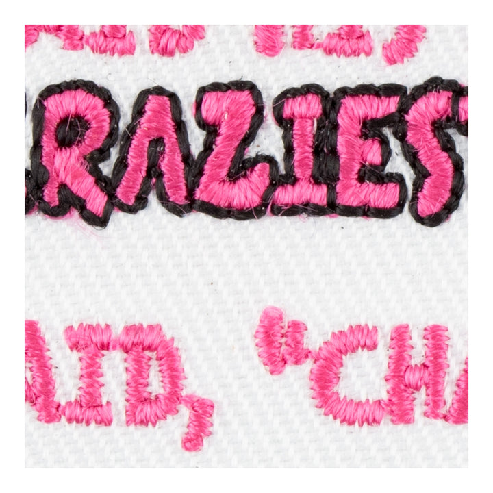 Craziest Bitch..Challenge Accepted Patch, Funny Ladies Patches — detail view 2