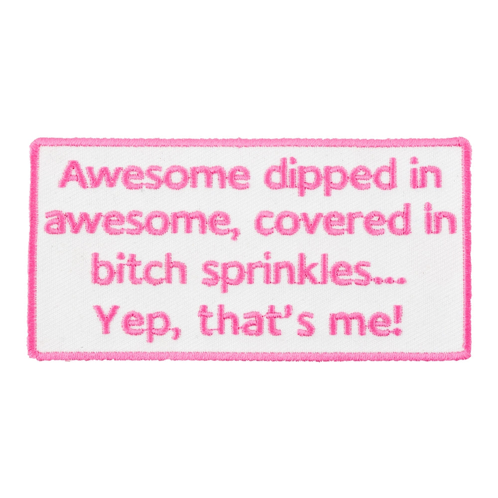 Awesome Dipped In Awesome Patch, Funny Women's Patches — product image
