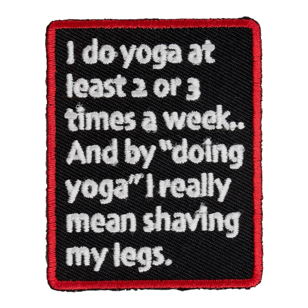 I Do Yoga 2 Or 3 Times A Week Patch, Women's Funny Patches — product image